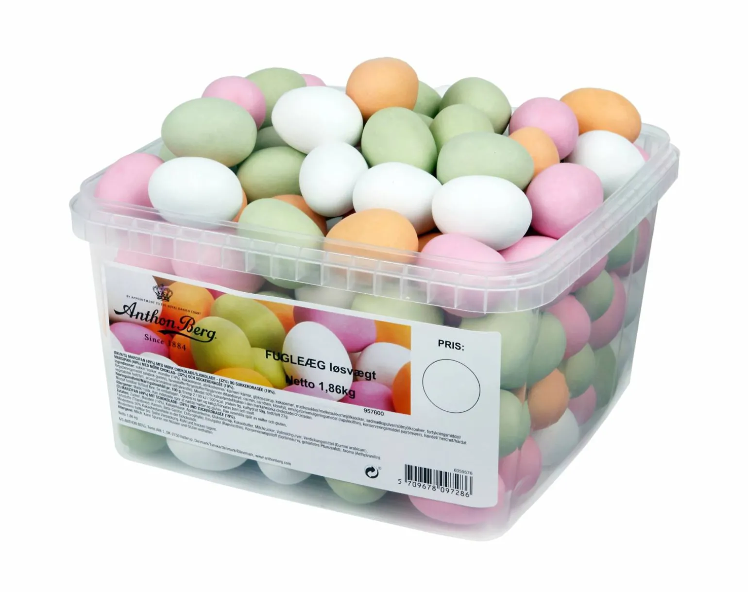Anthon Berg Marcipanæg Bland-selv-slik 1,8 kg