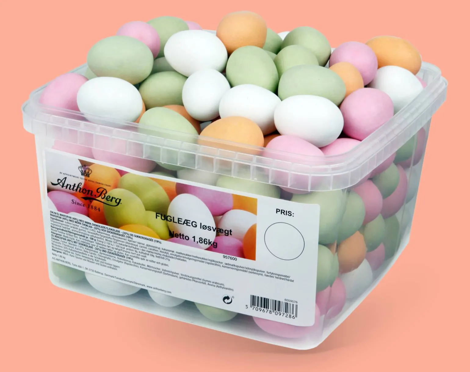 Anthon Berg Marcipanæg Bland-selv-slik 1,8 kg