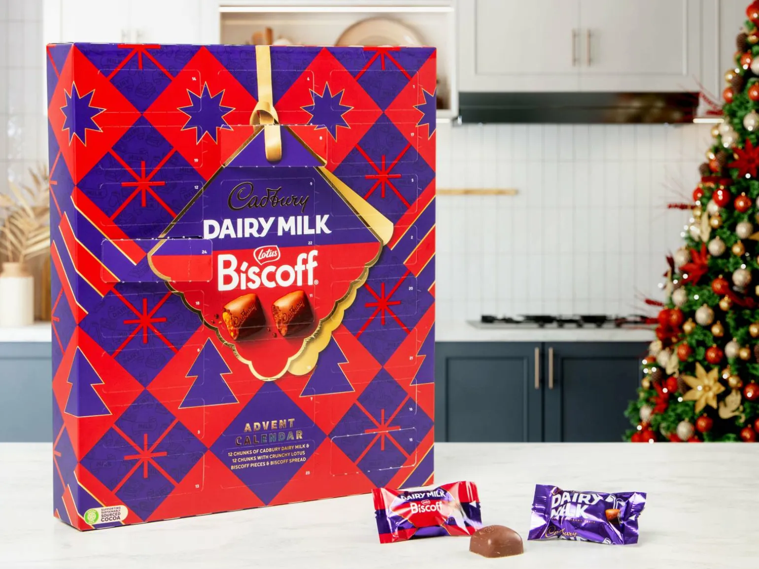 Cadbury Dairy Milk Biscoff Julekalender