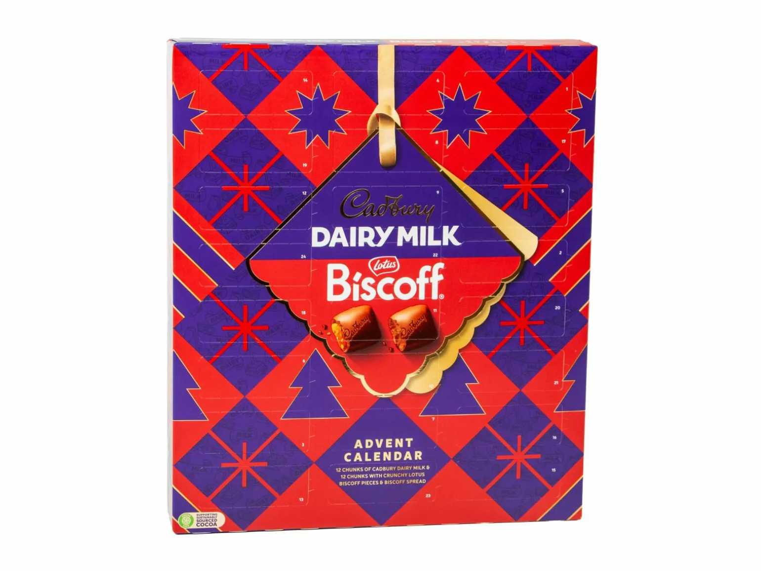 Cadbury Dairy Milk Biscoff Julekalender
