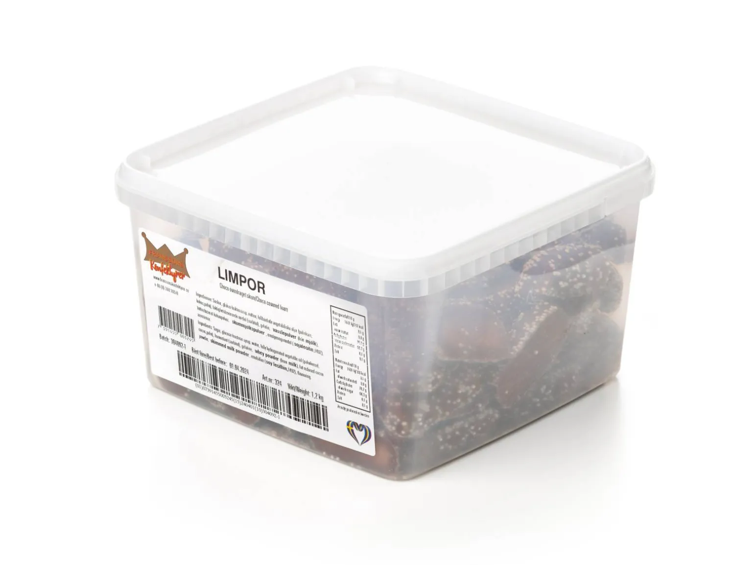 Chokoladebrød Bland-selv slik i kasser 1,2 kg