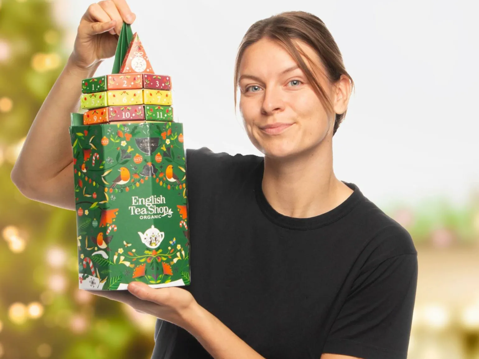 English Tea Shop Christmas Tree Tejulekalender