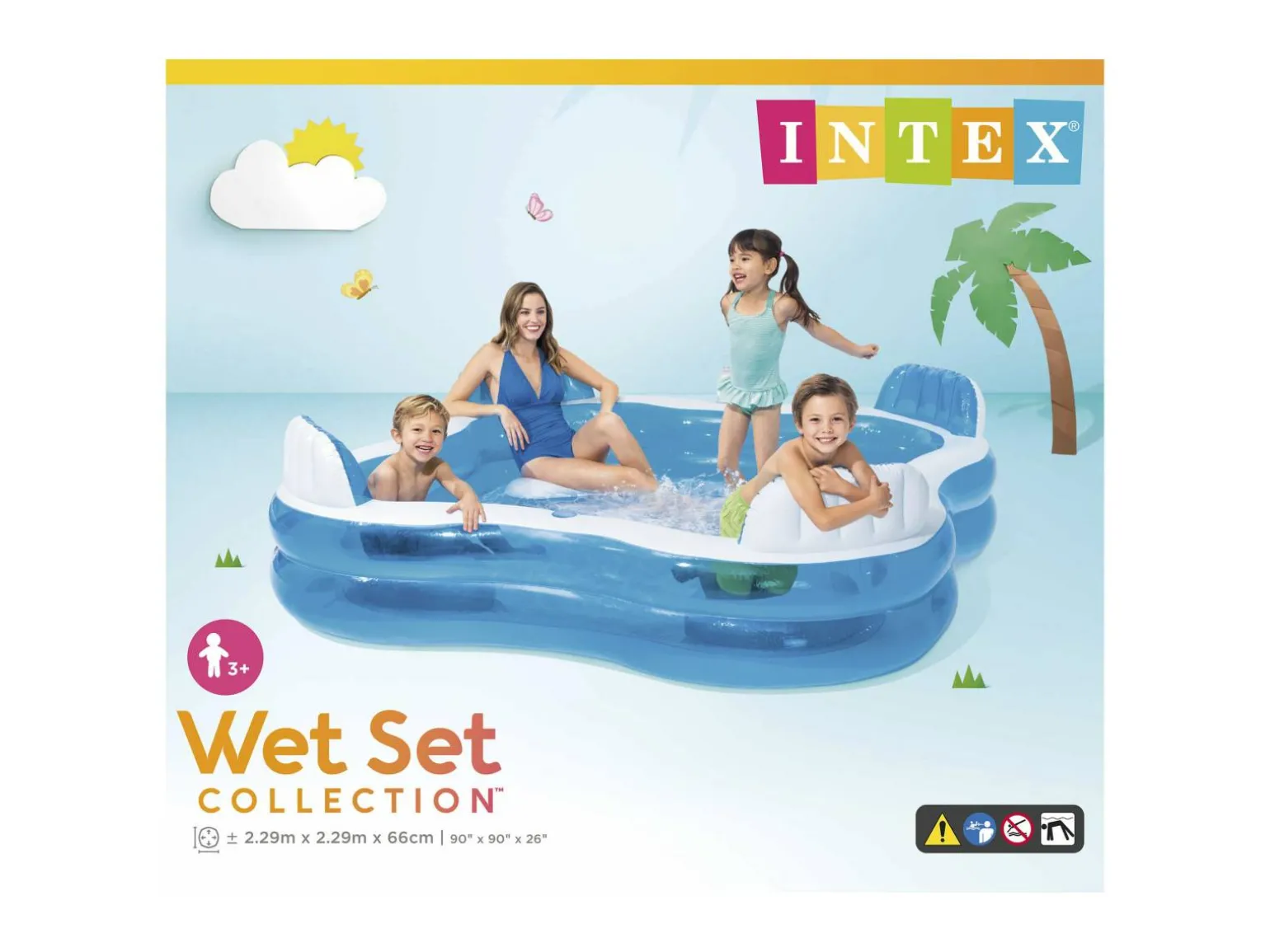 Family Lounge Oppustelig Pool - Intex