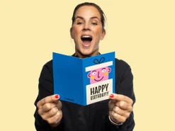 Fødselsdagskort Happy Birthday - 10-pak