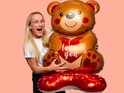 Folieballon Bjørn I Love You