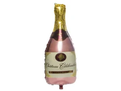 Folieballon Champagneflaske Rosé