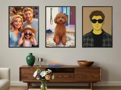 Fotoplakat med AI-tryk