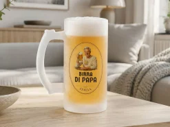 Frostet ølglas med eget foto - Øldesign