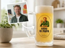 Frostet ølglas med eget foto - Øldesign