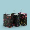 Gaveposer 3-pak - Elegante blomster - Mellem