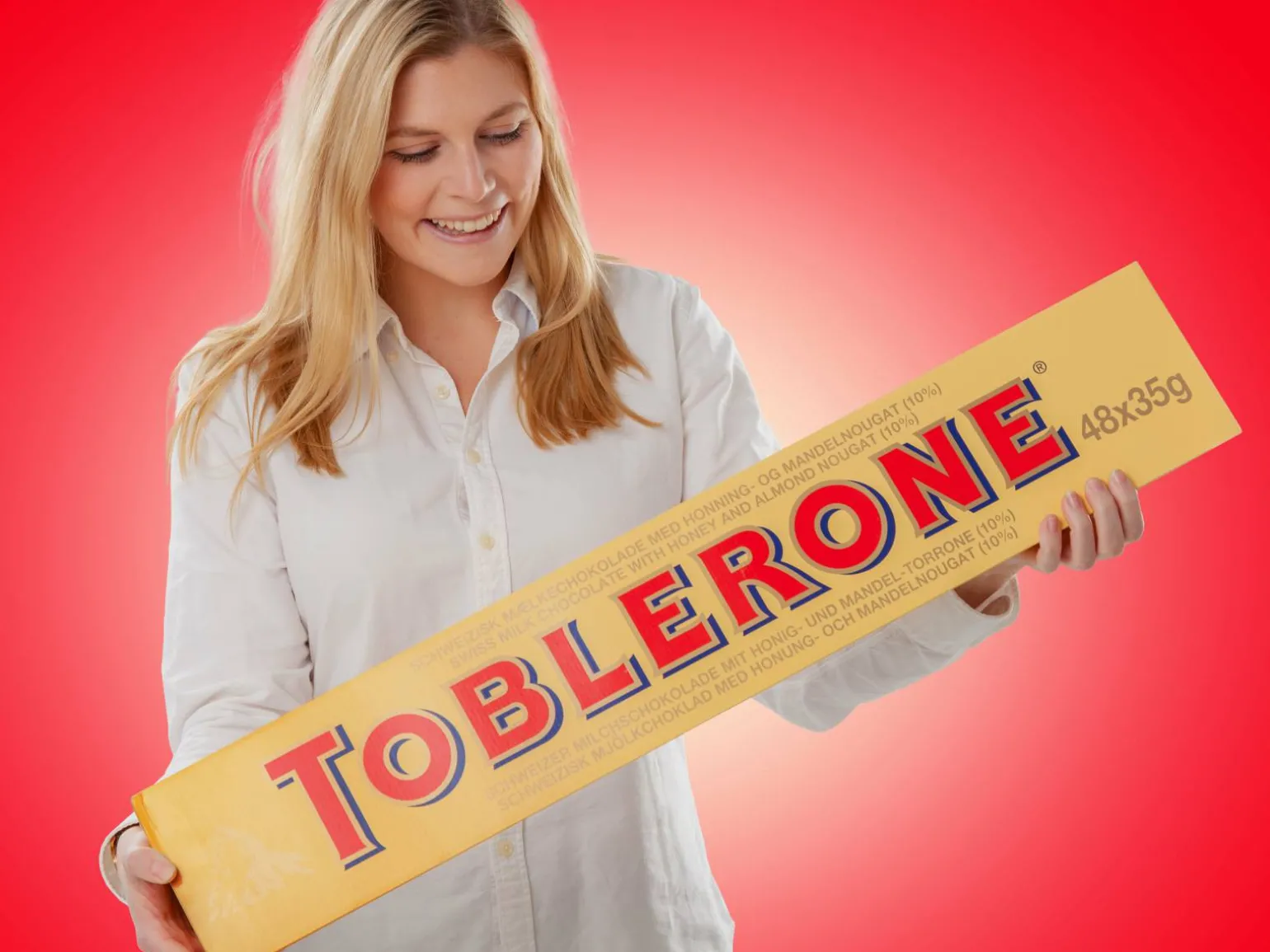 Gigantisk Chokolade Toblerone