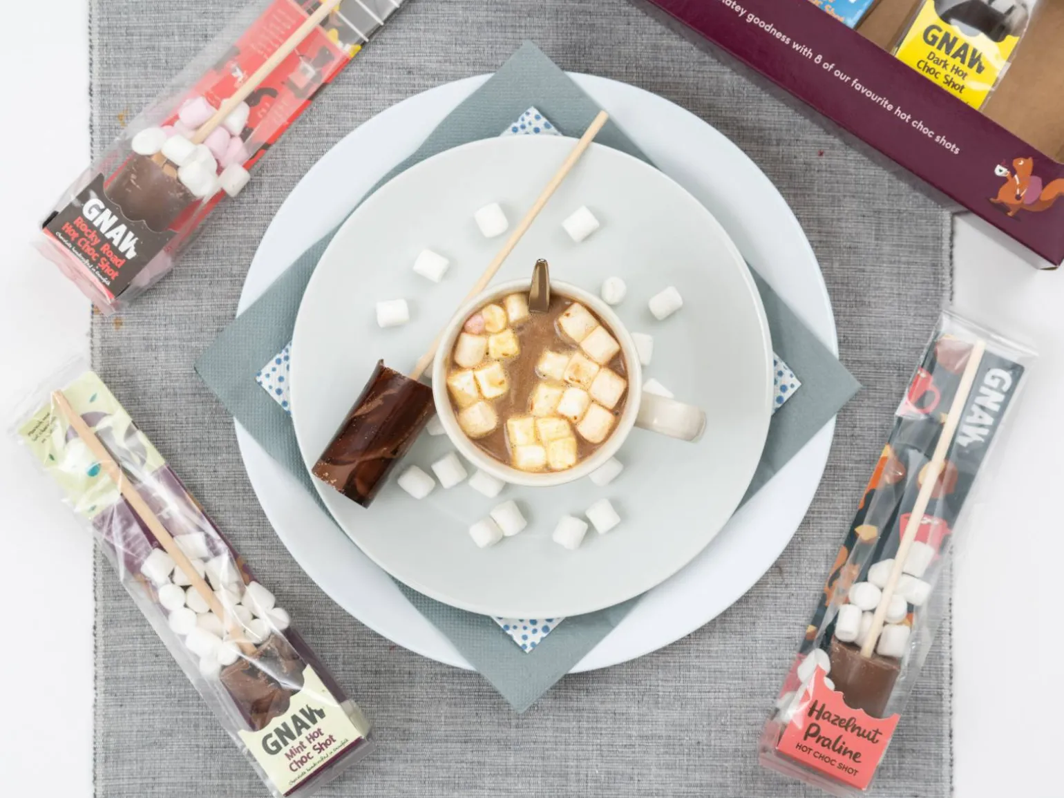Gnaw Varm Chokolade Smagseventyr 8-pak