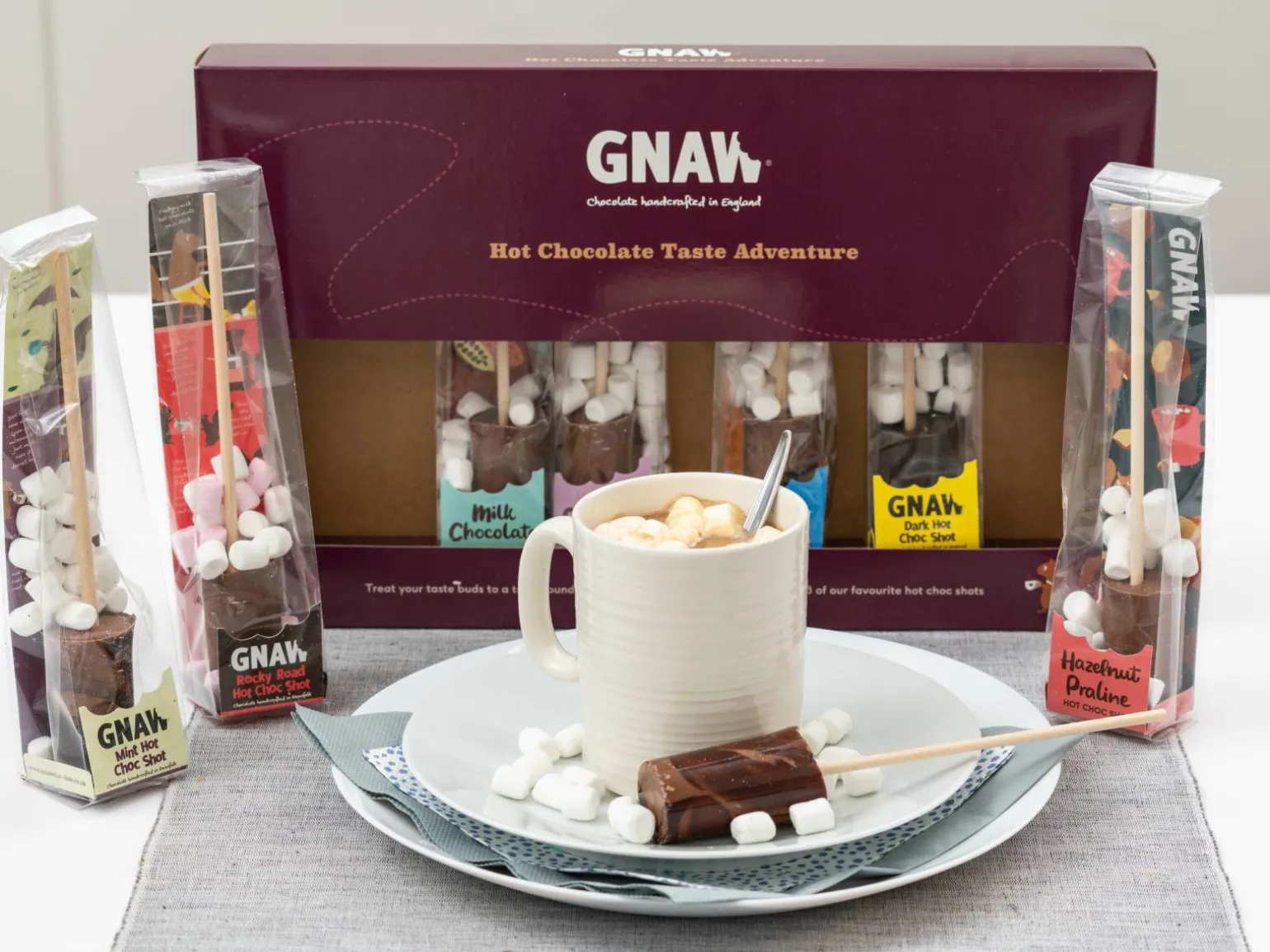 Gnaw Varm Chokolade Smagseventyr 8-pak
