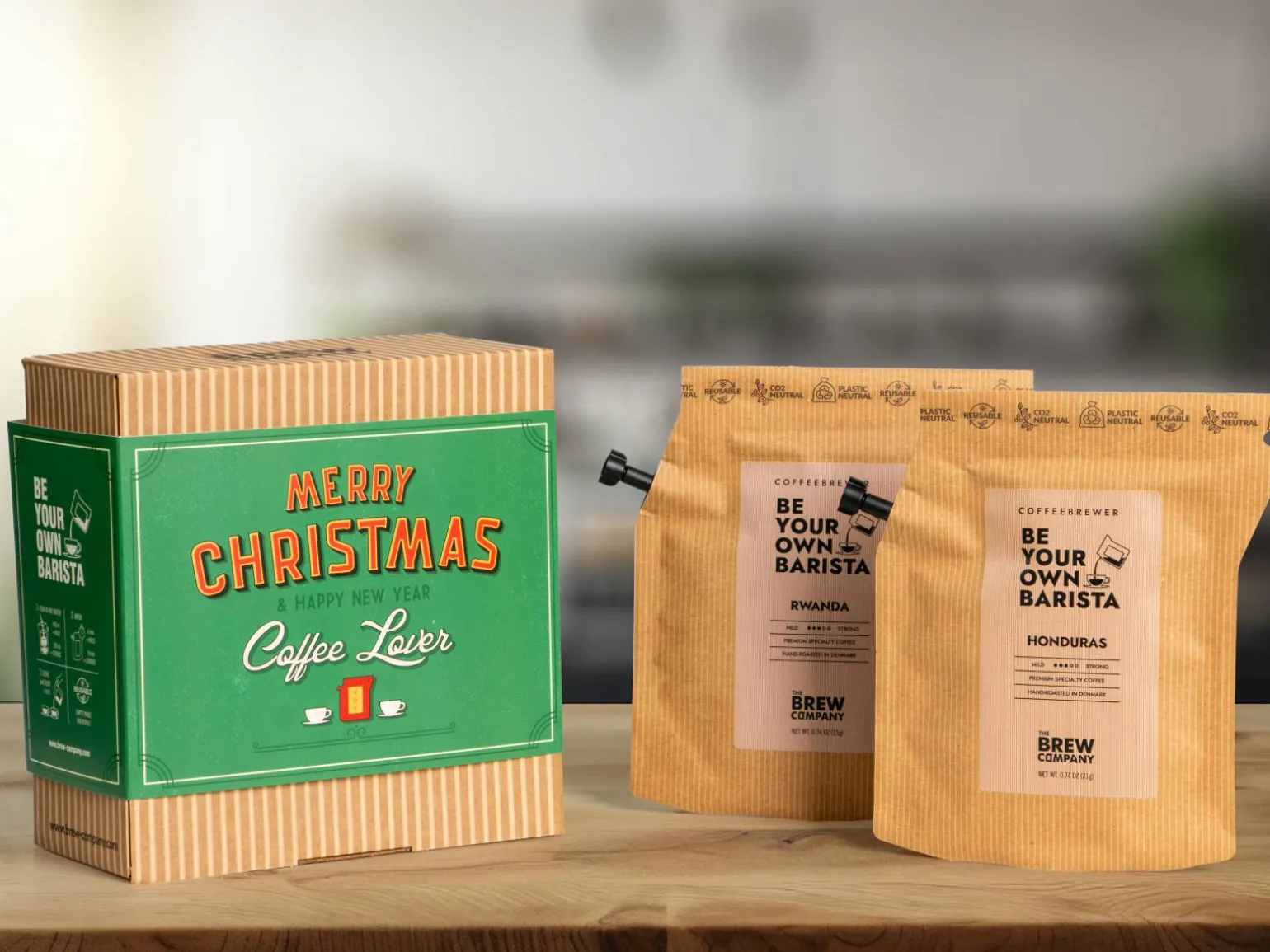Grower's Cup Merry Christmas Gaveæske med Kaffe