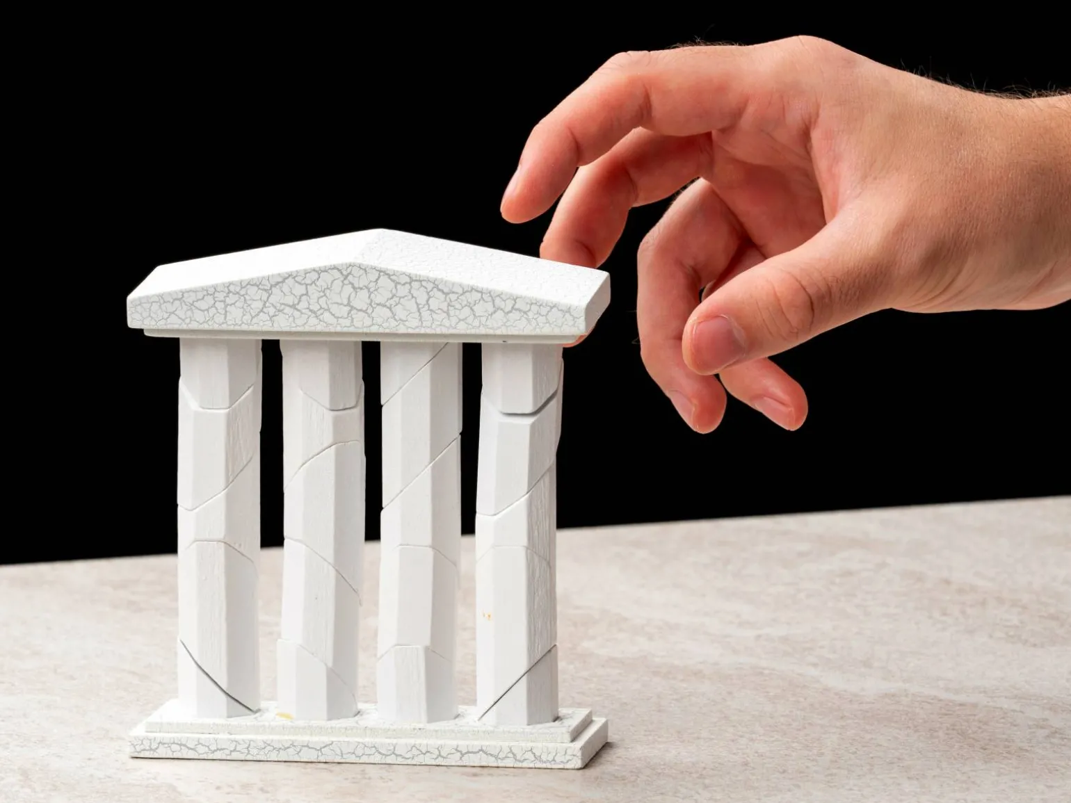 Græsk Parthenon - Træpuslespil