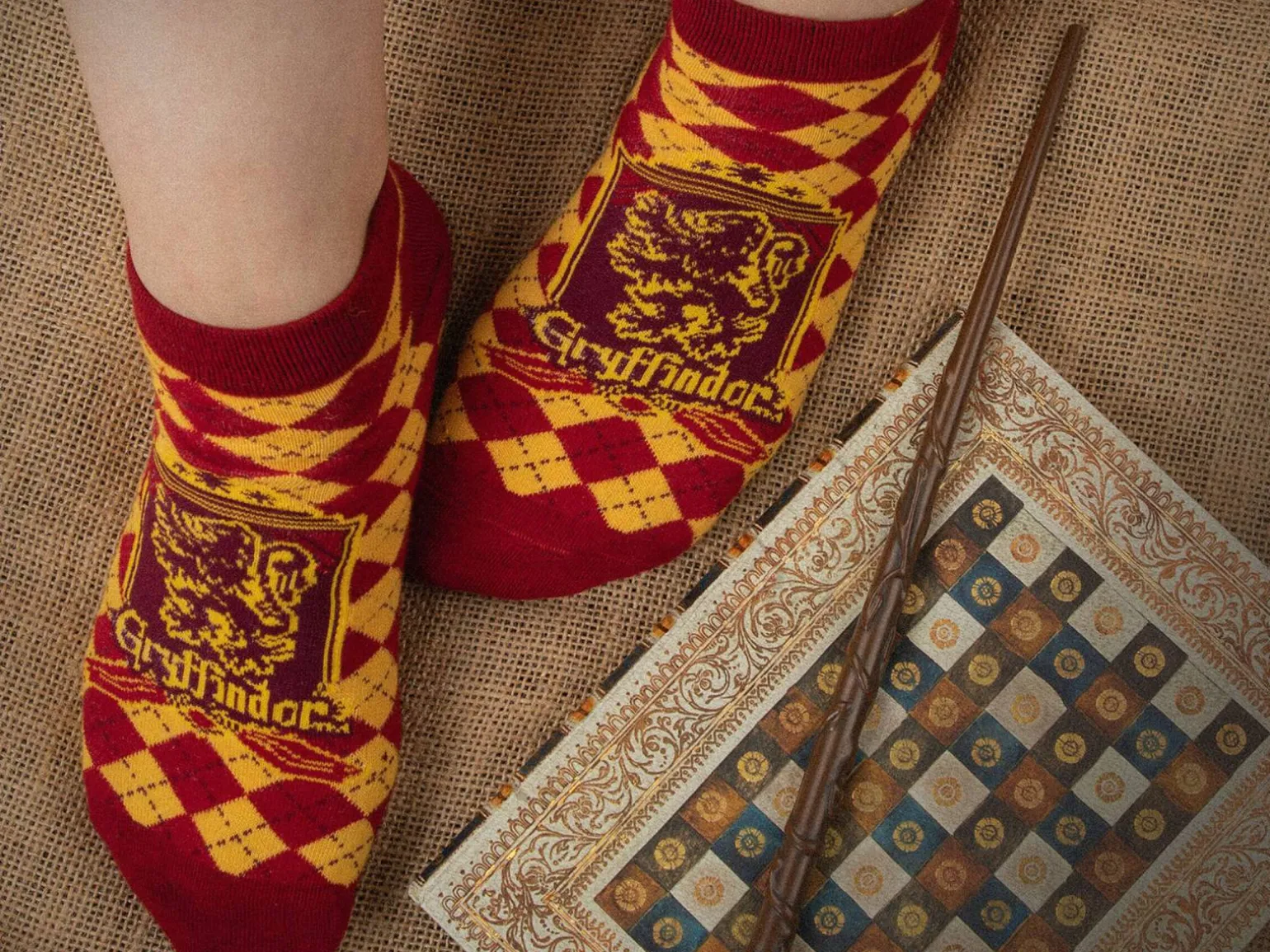 Harry Potter ankelsokker 3-pak - Gryffindor