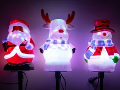 Havebelysning med Julefigurer