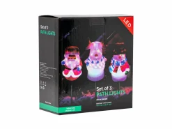 Havebelysning med Julefigurer