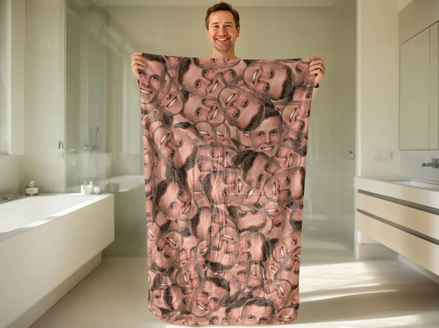 Håndklæde med Eget Foto - Multiface