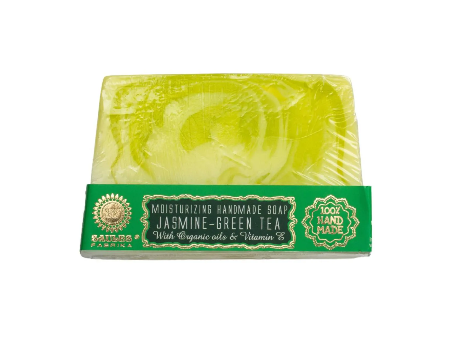 Håndlavet sæbe - Green Tea with Jasmine - Saules Fabrika