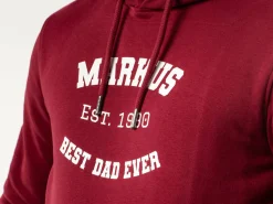 Hoodie med Egen Tekst i Collegestil