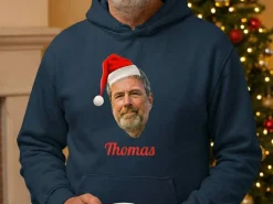 Hoodie med Egen Tekst - Juledesign