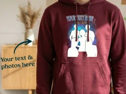 Hoodie med Fotocollage - 90'er Design