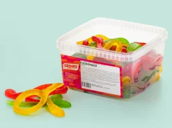 Hugorme Frugt Bland-selv slik i kasser 2 kg