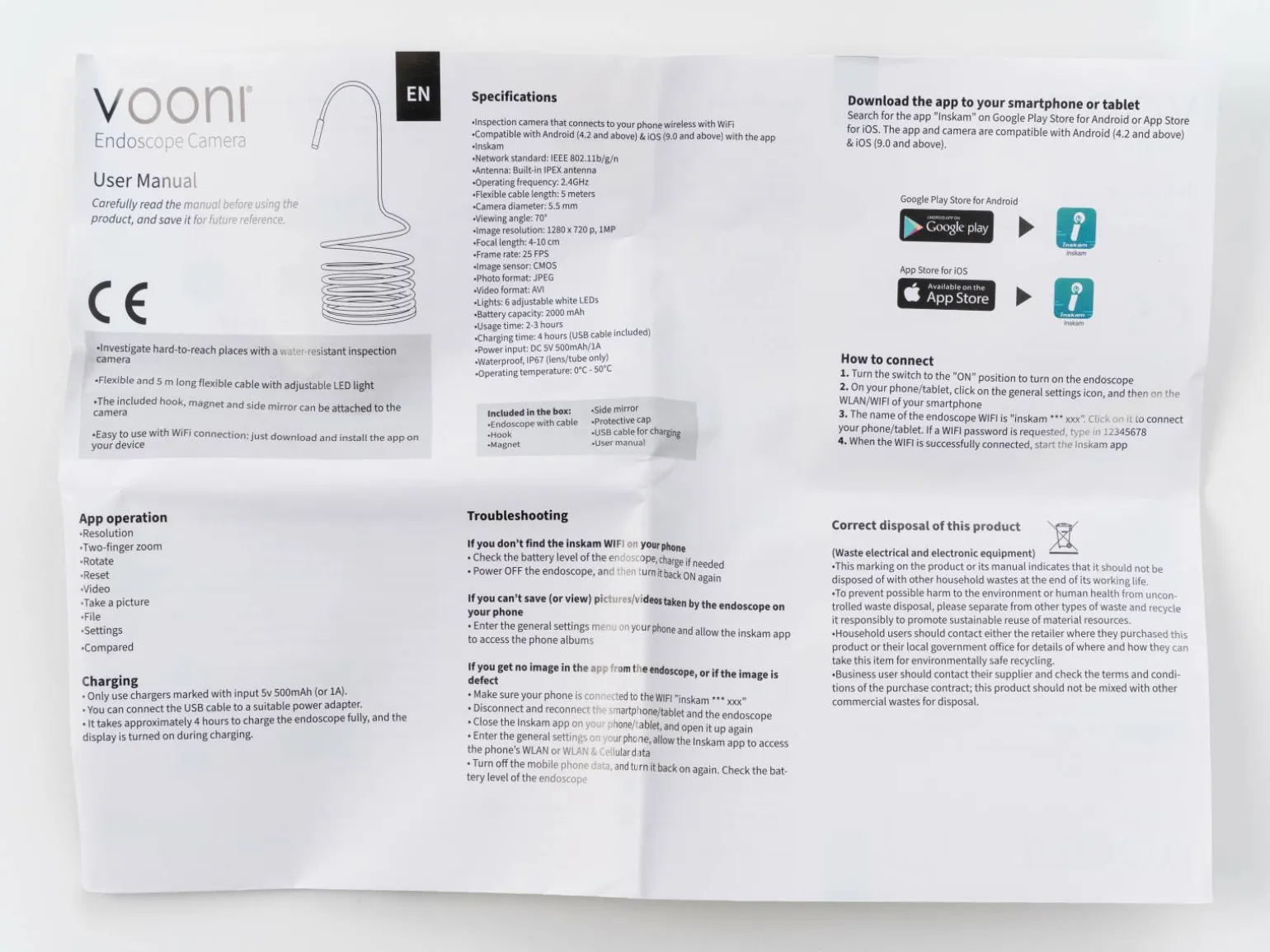 Inspektionskamera til Mobiltelefon - Vooni