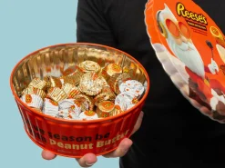 Juleblikdåse med Reese's Peanut Butter Cups