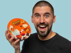 Juleblikdåse med Reese's Peanut Butter Cups