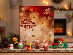 Julekalender med julepynt