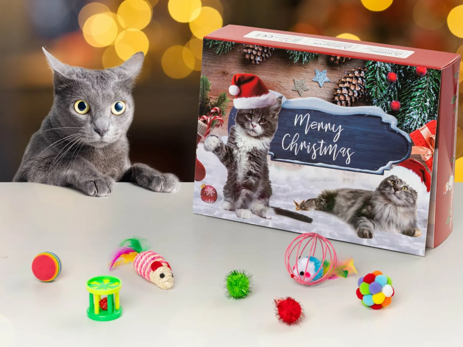 Julekalender med Kattelegetøj