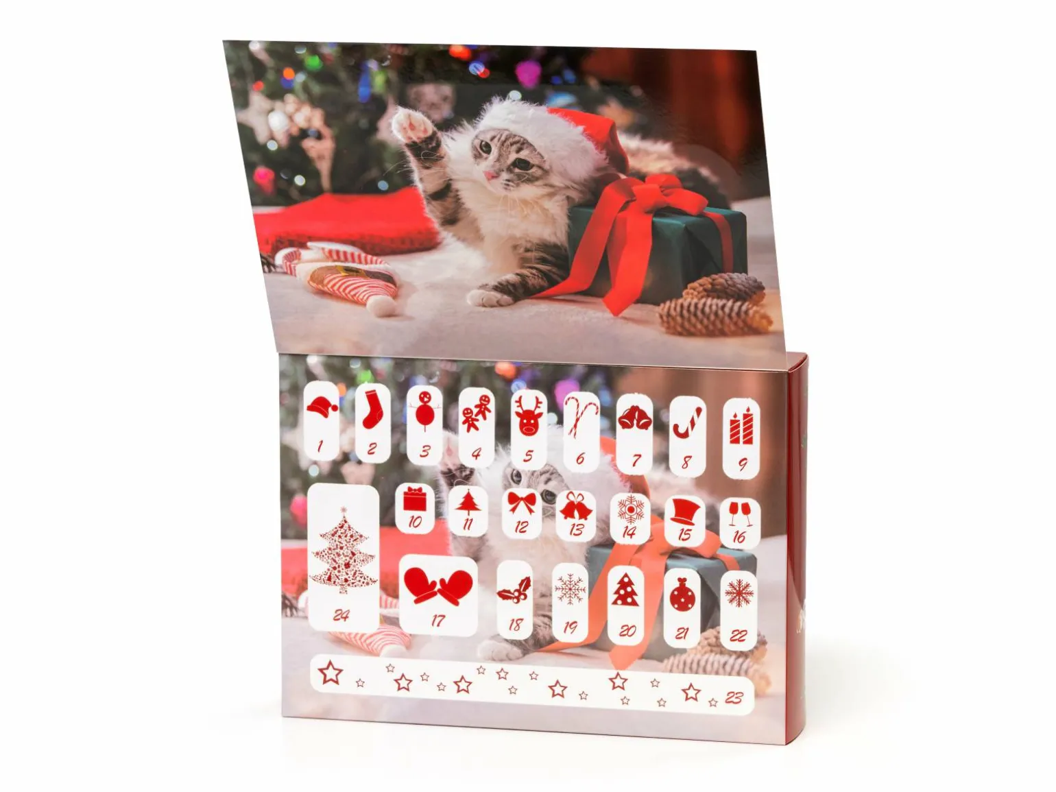 Julekalender med Kattelegetøj