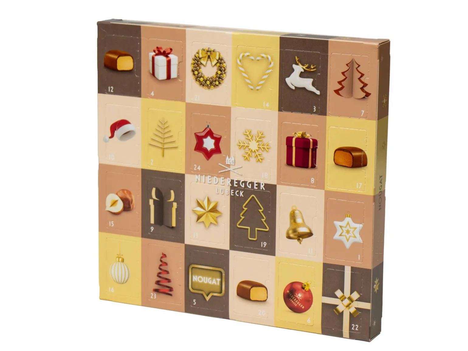Julekalender med Nougat - Niederegger