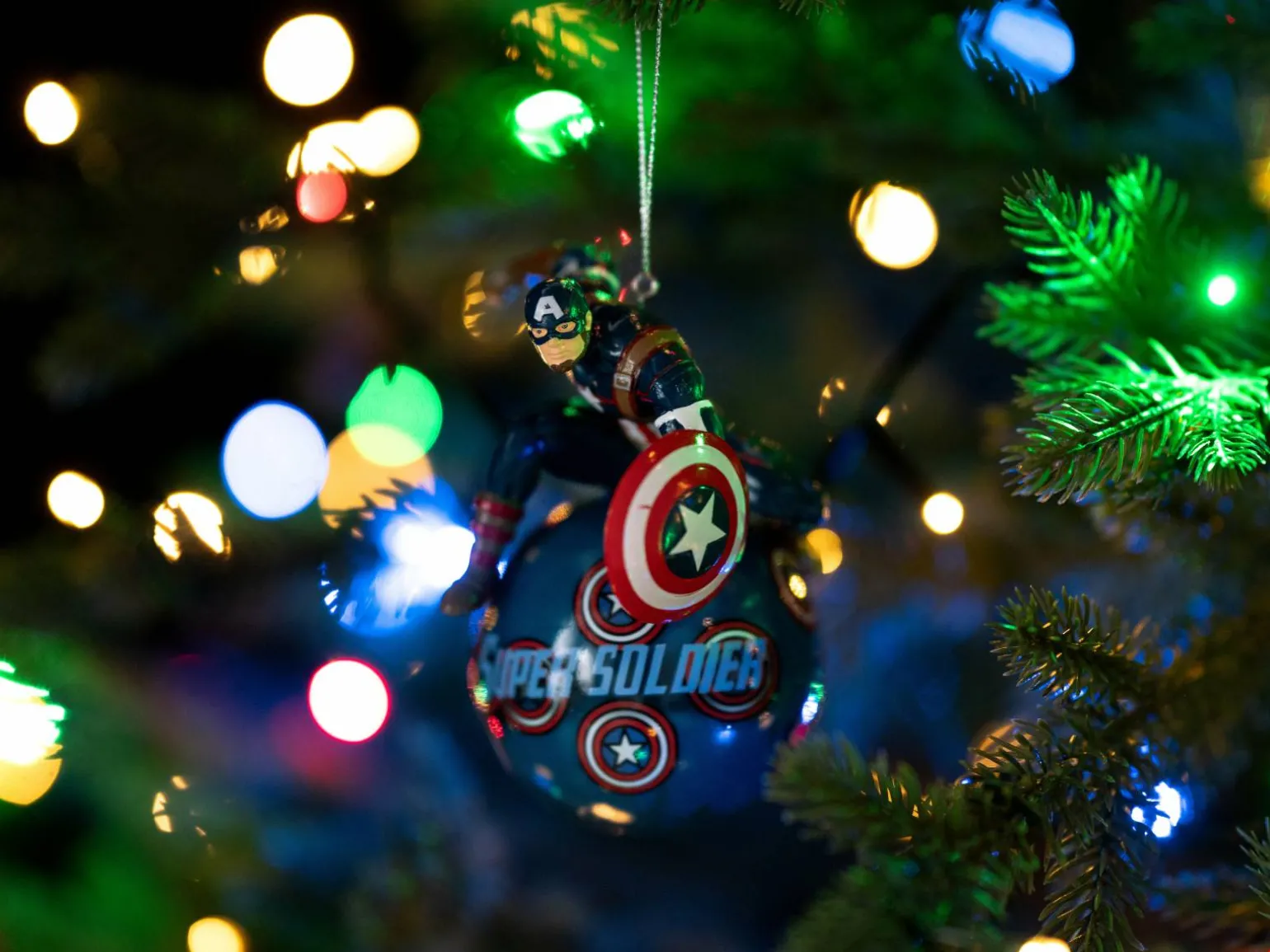 Juletræskugle Captain America