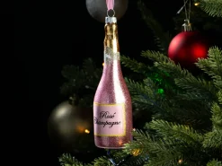 Juletræspynt Rosé Champagneflaske