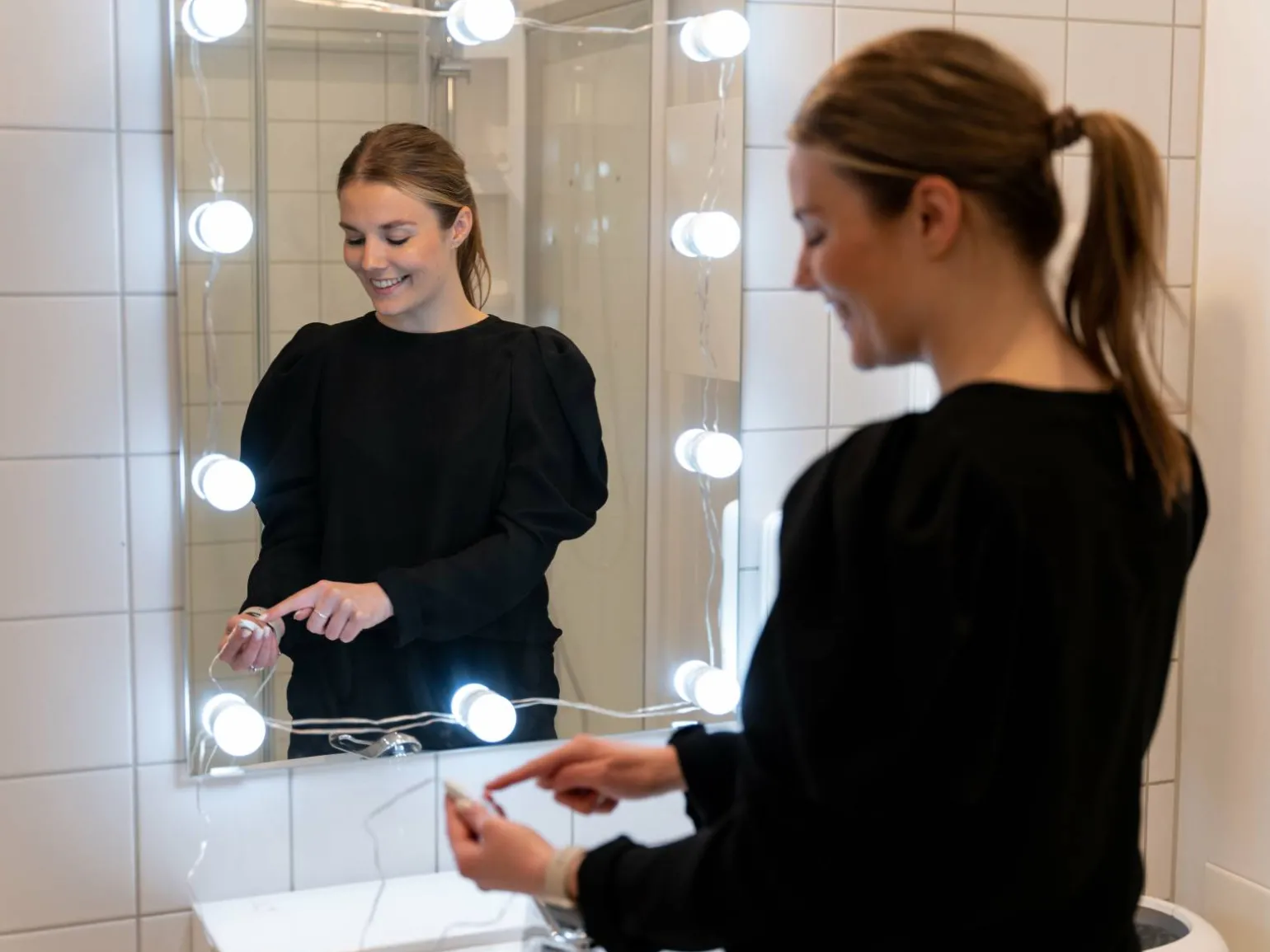 LED-lyskæde til Makeupspejl - Vooni