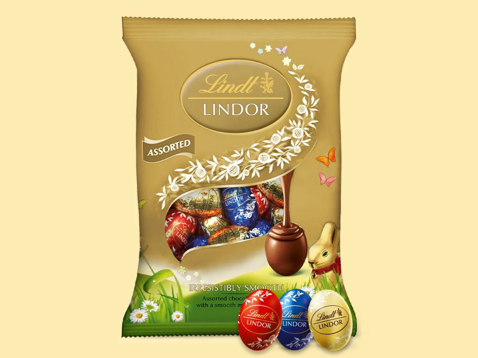 Lindt Lindor Miniæg - Blandet Chokolade