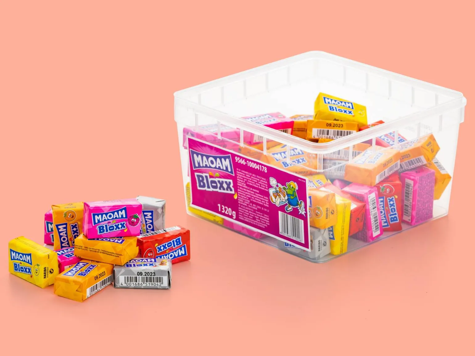 Maoam Bloxx Bland-selv slik i kasser 1,3 kg