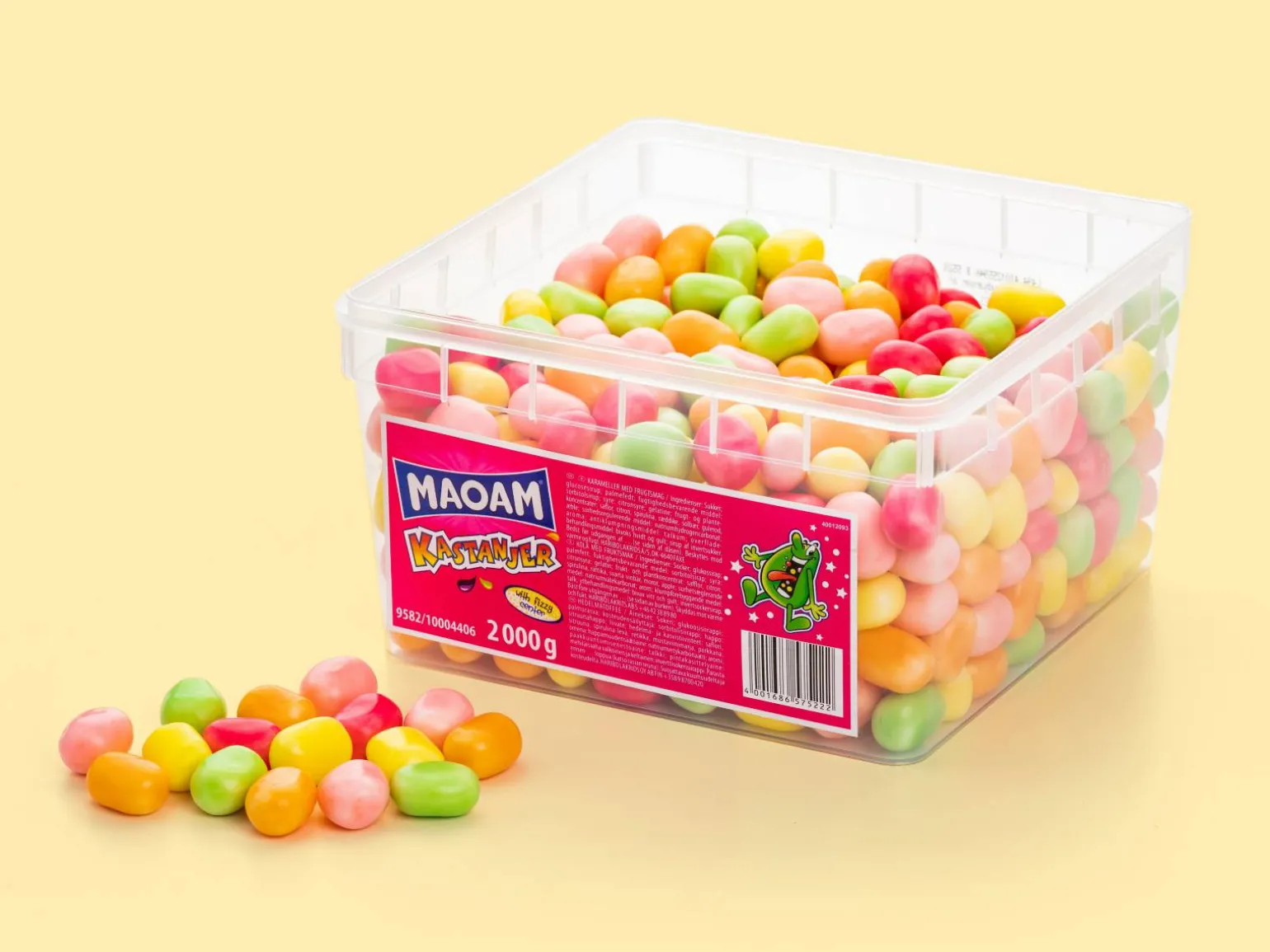 Maoam Kastanjer Frugtsmag Bland-selv slik i kasser 2 kg