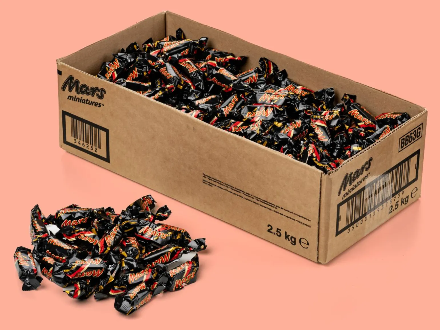 Mars Bland-selv Slik i kasser 2,5 kg