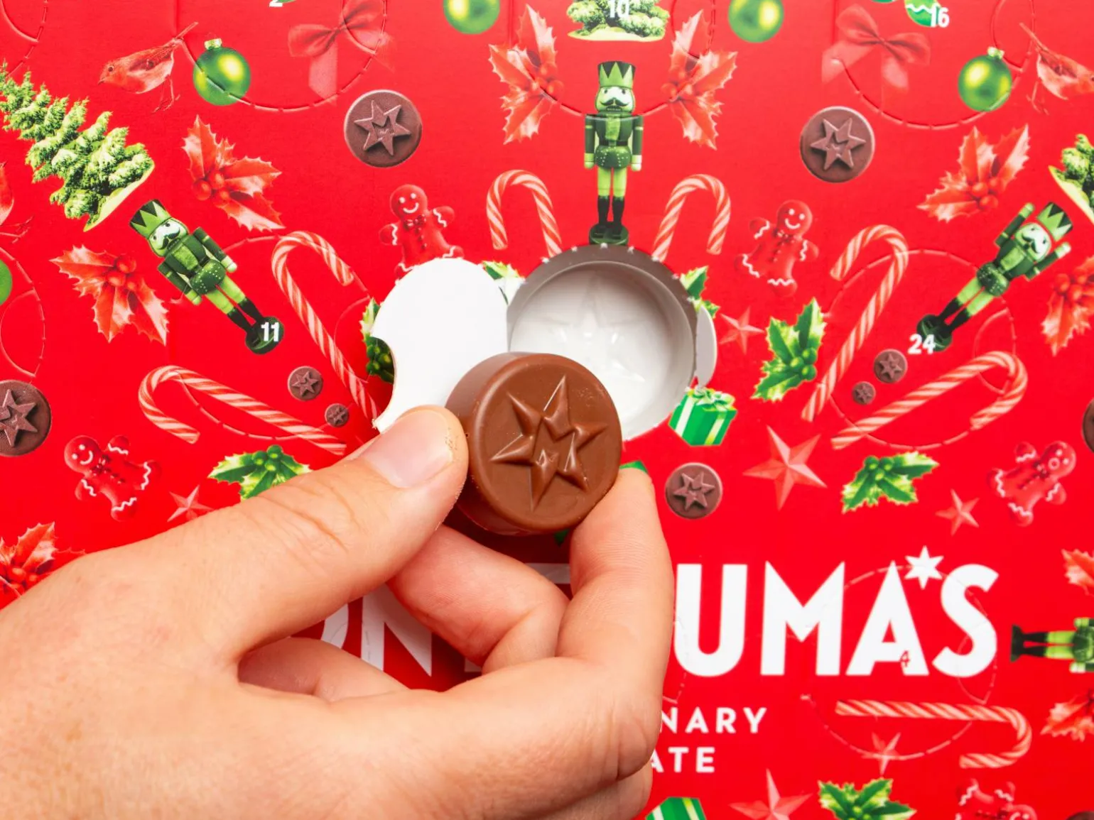 Montezuma Chokoladejulekalender med Mælkechokolade