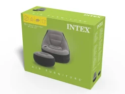 Oppustelig Lounge-lænestol med Fodpuf - Intex