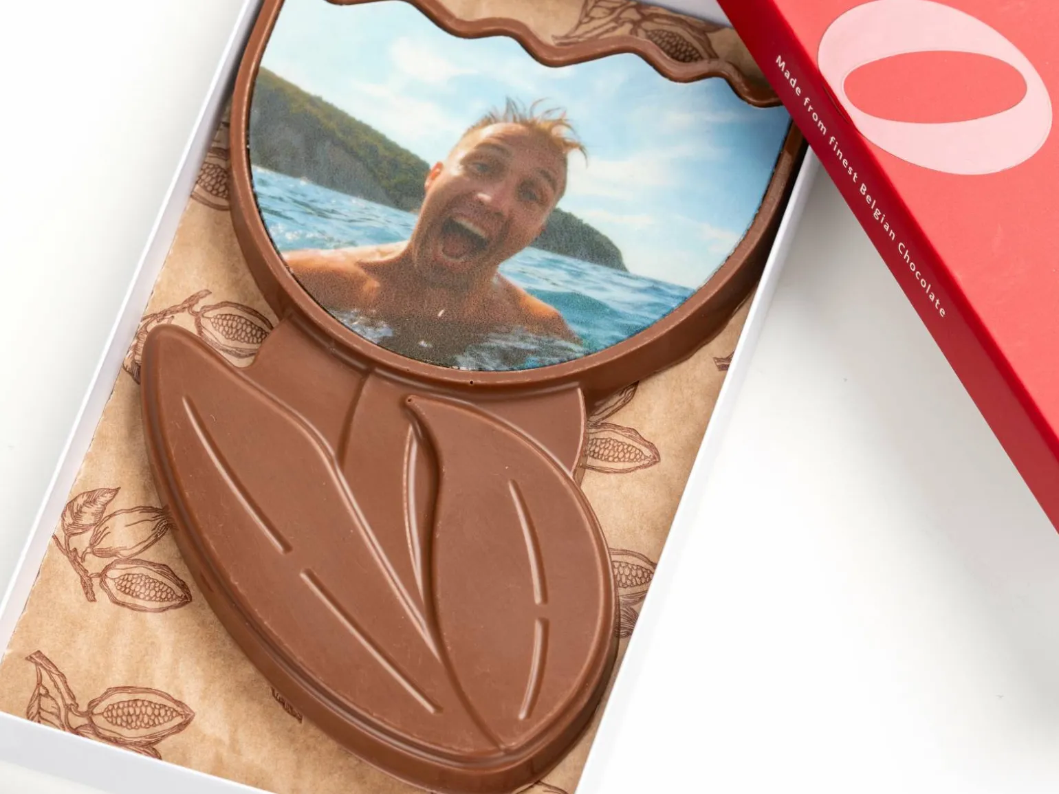 Persnonlig Chokoladeblomst med Billede