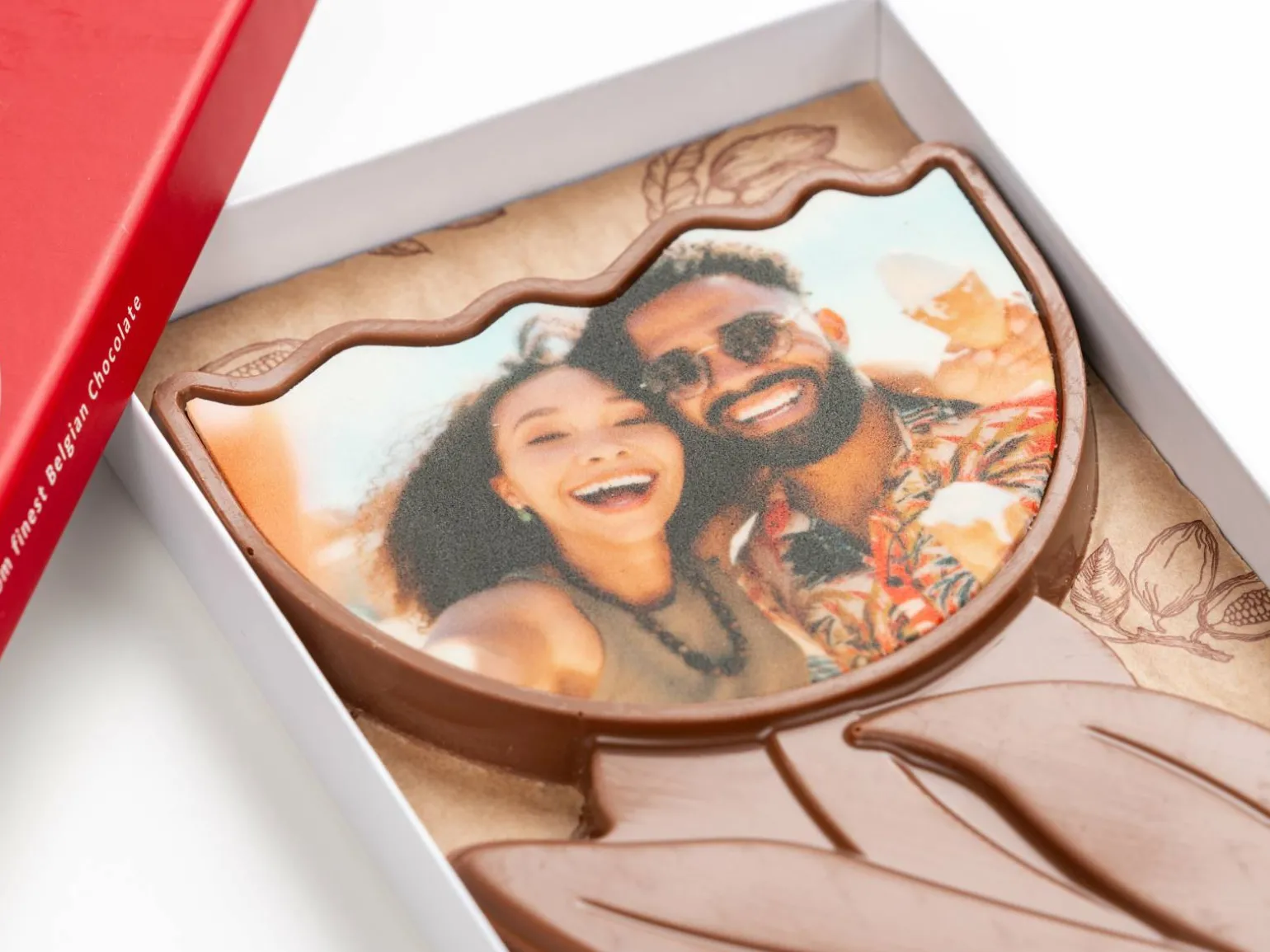 Persnonlig Chokoladeblomst med Billede