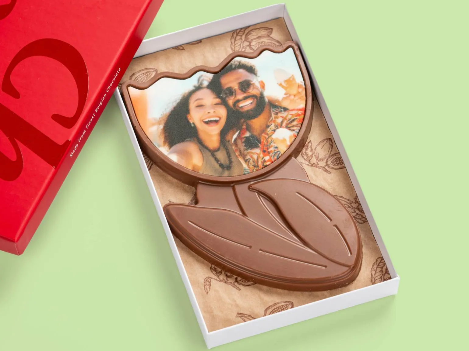 Persnonlig Chokoladeblomst med Billede