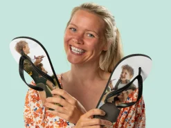 Personlige flip-flops med billeder