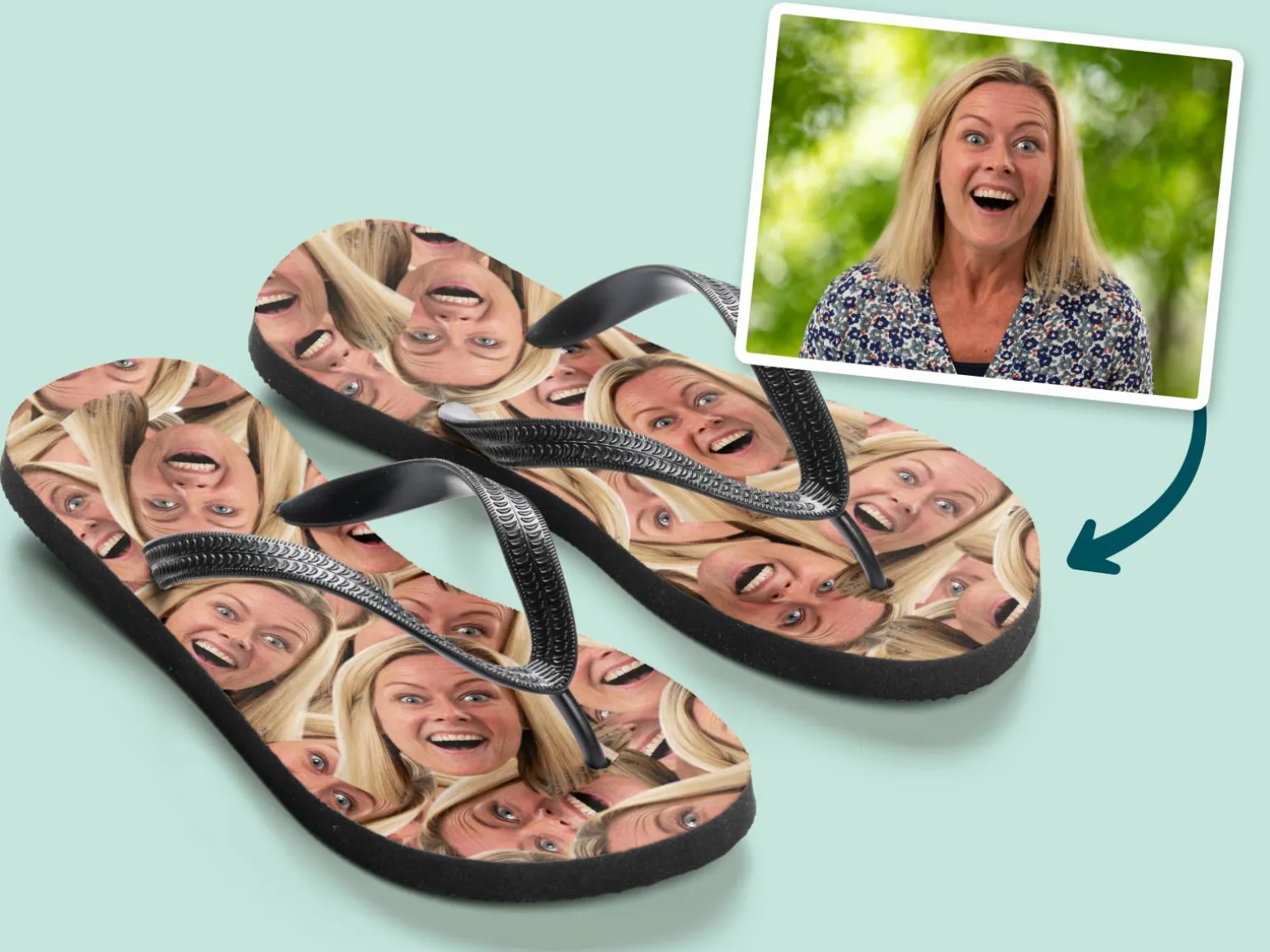 Personlige Flip-flops - Multiface