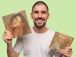 Personlig Fotoblok i Træ
